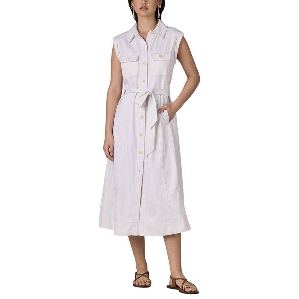 Wit & Wisdom Sleeveless Button-Front Maxi Dress